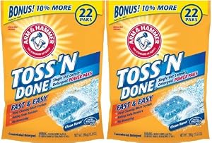 Arm & Hammer Toss 'N Done Power Paks Plus Oxiclean (Pack of 2)