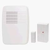 Heath Zenith SL-6168-C Wireless Plug-In Chime with Entry-Alert Sensor, White