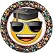 Unique Industries Emoji Graduation Dinner Plates, 8 Count