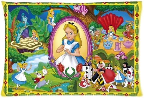 Alice's Adventures in Wonderland Pillowcases 20x26 Inch