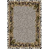 Signature Jungle Safari Snow Leopard Rug Size: 2'1 x 7'8
