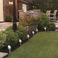Stainless Steel Solar Marker Lights - Gardman 6 Pack Solar Lamps