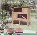 Triple Storey Rabbit Hutch & Run