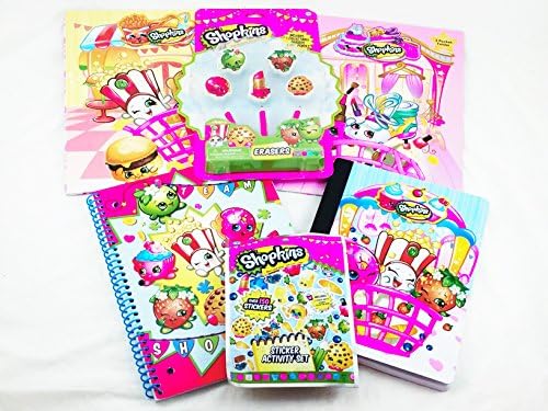 Shopkins Mega School Bundle Supply Kit Notebook Folder Composition Erasers Pencil Stickers
