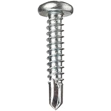 Zinc Plated Steel Self Drillling Screw, Pan Head, Phillips Drive