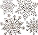 Snowflake Decorative Window Stickers, 25 Snowflakes