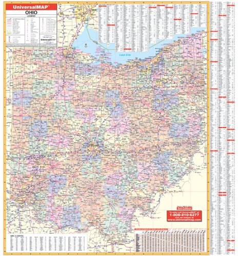 Ohio (State Wall Maps)