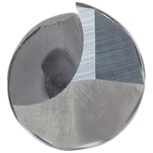 Onsrud Cutter 65-025 Carbide Square Nose End Mill, Inch, Uncoated (Bright) Finish, 25 Degree Helix, 1 Flute, 2.5000" Overall Length, 0.2500" Cutting Diameter, 0.2500" Shank Diameter