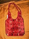 Boho Banjara Gypsy India Red Sari Handbag Purse Totes