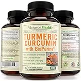 Turmeric Curcumin with Bioperine&reg; 1300mg. Anti-inflammatory, Antioxidant & Anti-Aging Supplement with Black Pepper for Best Absorption. Premium Pain Relief & Joint Support. 100% All Natural & Non-Gmo