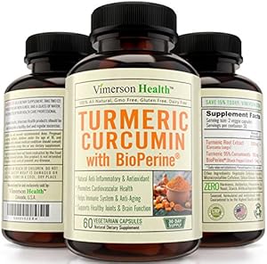 Turmeric Curcumin with Bioperine® 1300mg. Anti-inflammatory, Antioxidant & Anti-Aging Supplement with Black Pepper for Best Absorption. Premium Pain Relief & Joint Support. 100% All Natural & Non-Gmo