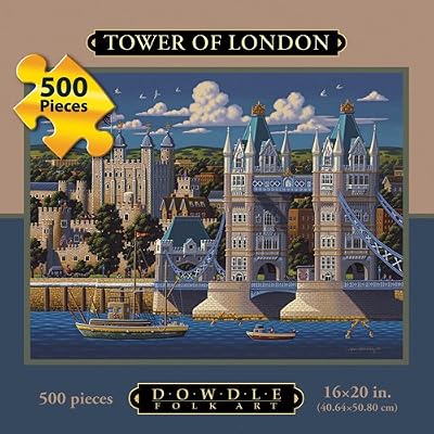 London Tower Bridge 500pc 16x20 Jigsaw Puzzle by Eric Dowdle