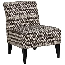 Dale Chevron Stripes Armless Chair