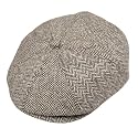 Jaxon Herringbone Newsboy Cap