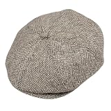 Jaxon Herringbone Newsboy Cap