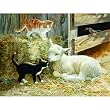 Springtime Kittens 500pc Jigsaw Puzzle by Persis Clayton Weirs