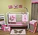 Bacati - Butterflies Pink/Chocolate Decorative or Rocker Pillow 12 x 16 inches