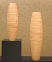 36" Cylinder Bamboo Floor Vase - Natural