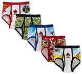 Fruit Of The Loom Boys 2-7 Angry Birds 5 Pack Brief