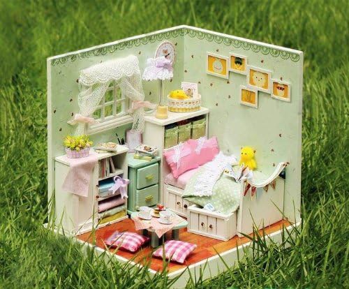 Dollhouse Miniature DIY Kit Kids Child Bedroom Children Wonderful Wizard of Oz for christmas gift
