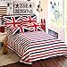 Zacard American Flag British Flag Bedding Sets Bedding Sets American Flag Duvet Cover Sets Twin Full Queen (UK, Queen)