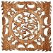 Hand-carved 10.5 Camphor Wood Symbol of Happiness Wall Hanging