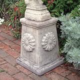 Stone Statue Plinth - Rose Column Pedestal