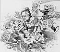 Herbert Hoover (Poliltical Cartoon) Art Poster Print - 13" X 19"