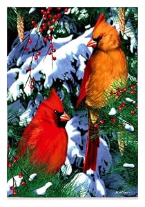 Winter Wonders Silk Reflections Garden Size Flag