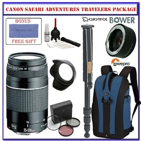 Wildlife Safari Adventure Package Features a Powerful Canon EF 70-300mm f/4-5.6 Lens for Canon EOS SLR Cameras