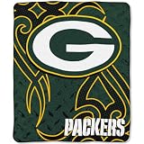 Green Bay Packers NFL Royal Plush Raschel Blanket (Tattoo Series) (50x60)