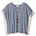 Speechless Big Girls' Striped Top with Lace Detail