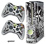 New XBOX 360 Console Protective Decal Skin - Northstar Silver