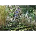 Grosser Wasserfall Weser Granit LED Bachlauf Kaskade Garten