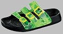 Birkis Synthetic-Sandals ''Tobago'' from Birko-Flor in coral reef green with a regular insole