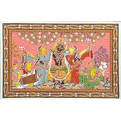 Asian Art Home Decor Patachitra Paintings (pata303)
