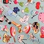 Paperchase 3M Roll Wrap, Happy Noodle Design