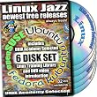Linux Jazz, 6-disks DVD, 32-bit Version (Includes Ubuntu 11.10, Kubuntu 11.10, openSUSE 12.1, Fedora 15) Installation and Reference Set, Ed.2012