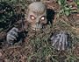 Halloween Partially Buried Zombie Graveyard Prop