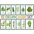BUY : Assortment of 12 Culinary Herb Seeds - Grow Cooking Herbs- Parsley, Thyme, Cilantro, Basil, Dill, Or