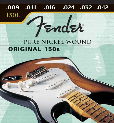 MusicalInstruments: Fender 150Lr Pure Nickel Bullet End 9 46, Electric Guitar Strings