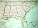 Antique Map Central + Southern United States