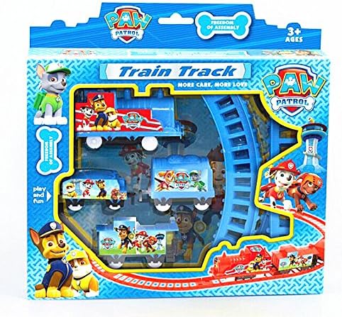 Fun Cute PAW PATROL Doll Figures Electric Train Track Kids Children Baby Toy Set