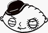 The Family Guy - Stewie Droog - Embroidered Iron On or Sew On Patch (Clockwork Orange Parody)