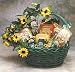 Sunflower Treats Gourmet Gift Basket -Med (Lg Shown)