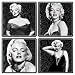 Marilyn MonroeTM 4 pc. Wood Coaster Set