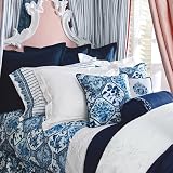61iFBokrCpL. SL160  Ralph Lauren Palm Harbor Twin Extra Deep Fitted Sheet, Blue Octogonal