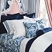 Lauren Ralph Lauren "Palm Harbor" Fitted Sheet, Queen Blue/white Octagonal
