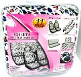 New Premium Grade 11 Pieces HOT Leopard Cheetah Print Low Back Front with Headrest and Rear Seat Covers Set with Steering Wheel Cover, Seat Belt Covers 61iFEIYUMjL. SL160 New Premium Grade 11 Pieces HOT Leopard Cheetah Print Low Back Front with Headrest and Rear Seat Covers Set with Steering Wheel Cover, Seat Belt Covers