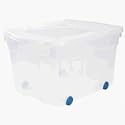 Rubbermaid FG533187CLAQM 18 Gallon Wheeled Storage Box